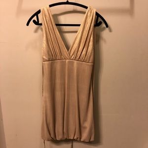 Gold bebe cocktail dress